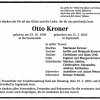 Kroner Otto 1930-2003 Todesanzeige